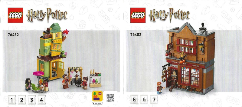 76452 Quality Quidditch Supplies & Ice Cream Parlour (Used) LEGO Harry Potter