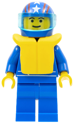 Octan - Blue Oil, Blue Legs, Life Jacket, Blue Helmet 4 Stars & Stripes, Trans-Light Blue Visor (oct037a)