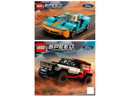 76905 Ford GT Heritage Edition and Bronco R (Certified) LEGO Speed Champions