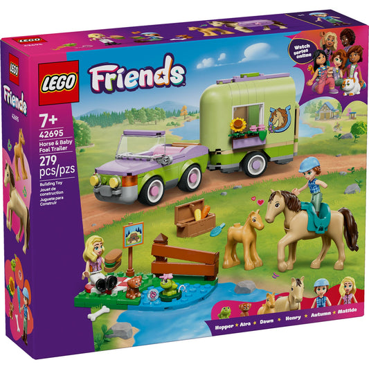 42695 Horse & Baby Foal Trailer