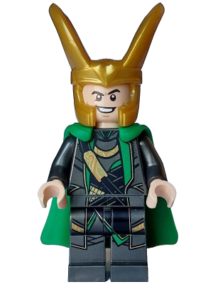 Loki - Pearl Dark Gray Suit, Flexible Rubber Cape (sh0968)