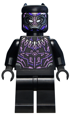 Black Panther - Dark Purple and Lavender Highlights (sh0728)
