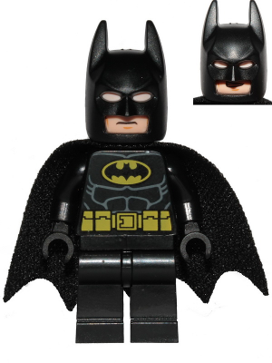 Batman - Black Suit with Yellow Belt and Crest (sh0016b)