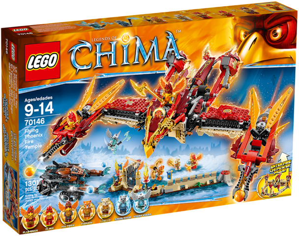 70146 Flying Phoenix Fire Temple (Retired) LEGO Legends of Chima