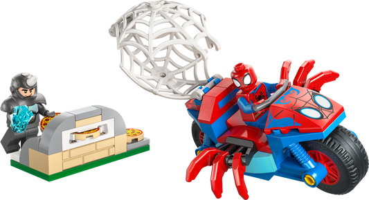 11206 Spidey on his Motorcycle vs. Rhino (Used) LEGO Super Heroes