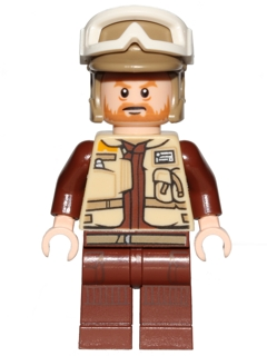 Rebel Trooper - White Goggles, Dark Tan Helmet, Medium Nougat Beard (Corporal Rostok) (sw0804)