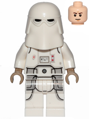 Snowtrooper, Printed Legs, Dark Tan Hands, Frown (sw1102)