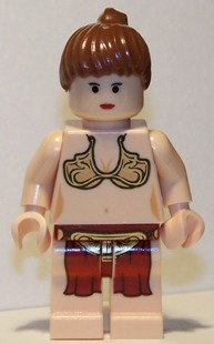 Princess Leia - Jabba Slave Outfit, Reddish Brown Ponytail (sw0085a)