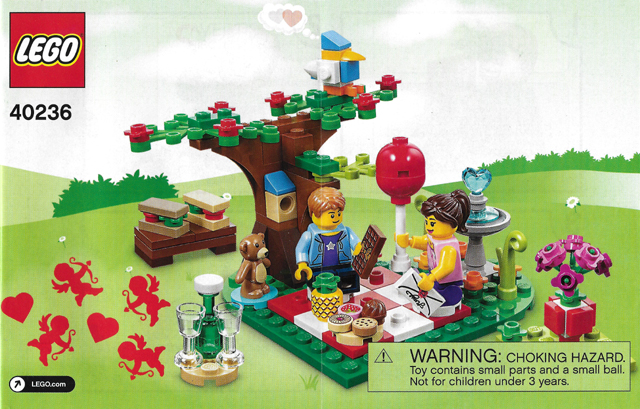 40236 Romantic Valentine Picnic (Certified) LEGO Seasonal