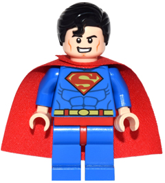 Superman - Blue Suit, Starched Fabric Cape, Open Mouth / Red Eyes (dim019)