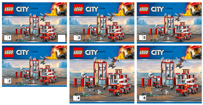 77944 Fire Station Headquarters (Certified) LEGO City
