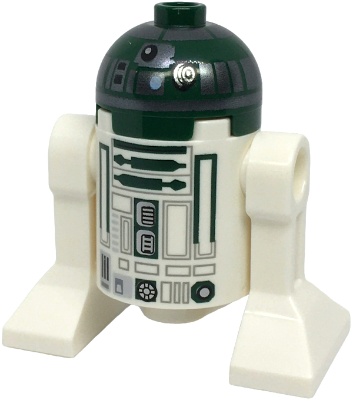 Astromech Droid, R4-P44 - Dark Silver Band Around Dome (sw1400)