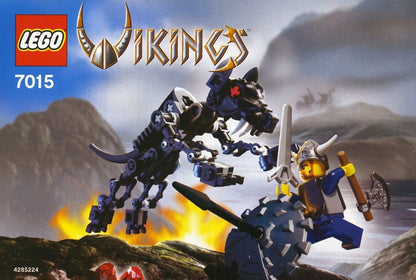 7015 Viking Warrior Challenges the Fenris Wolf (Used) LEGO Vikings