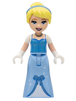 Cinderella - Dress with Sparkles and Bow, Medium Blue Top (dp162)