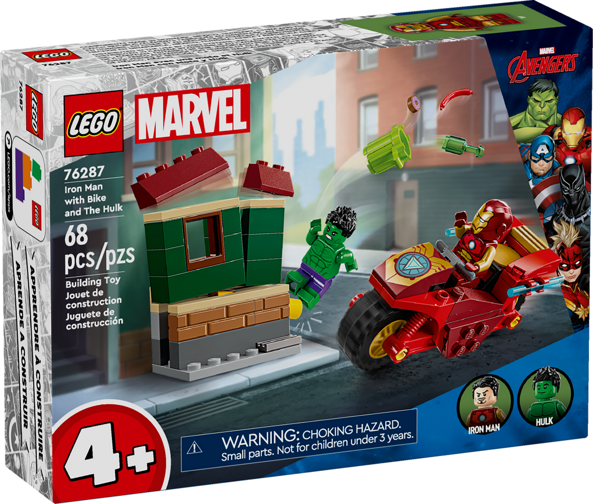 76287 Iron Man with Bike and The Hulk (Retired) LEGO Super Heroes