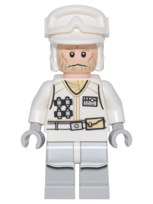 Hoth Rebel Trooper White Uniform (Tan Beard, without Backpack) (sw0765)