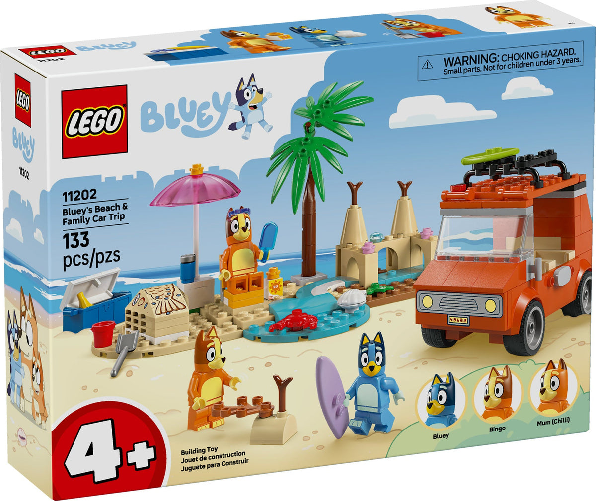 11202 Bluey's Beach & Family Car Trip (Retired) LEGO Bluey