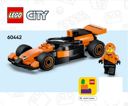 60442 F1 Driver with McLaren Race Car (Certified) LEGO City