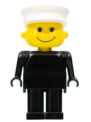 Basic Figure Human, Black Legs, White Hat (fab13c)