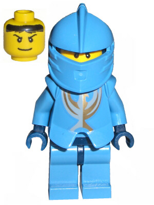 Knights Kingdom II - Jayko Plain Torso, Gold Pattern Armor, Dark Blue Hips (cas268)