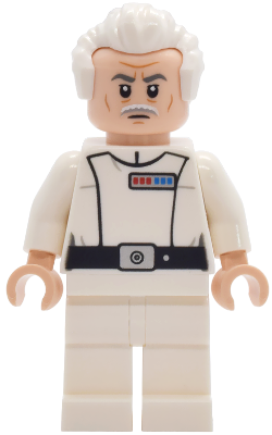 Admiral Wullf Yularen - White Uniform, White Swept Back Hair (Colonel) (sw1470)