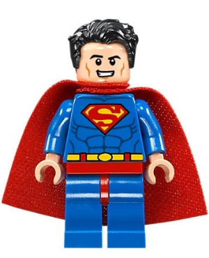 Superman - Blue Suit, Spongy Cape, Tousled Hair, Open Mouth / Red Eyes (sh0489)