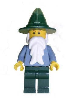 Wizard - Sand Blue with Dark Green Legs and Hat (cas483)