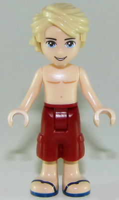 Friends Mason - Dark Red Shorts, Shirtless (frnd0265)