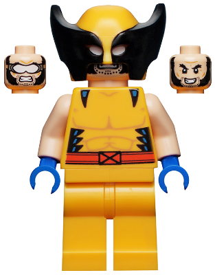 Wolverine - Bright Light Orange and Black Mask, Blue Hands (sh0805)