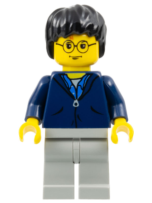 Harry Potter - Dark Blue Jacket Torso, Light Gray Legs (hp033)