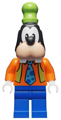 Goofy - Orange Shirt, Lime Vest, Tie with Blue Polka Dots (dis076)