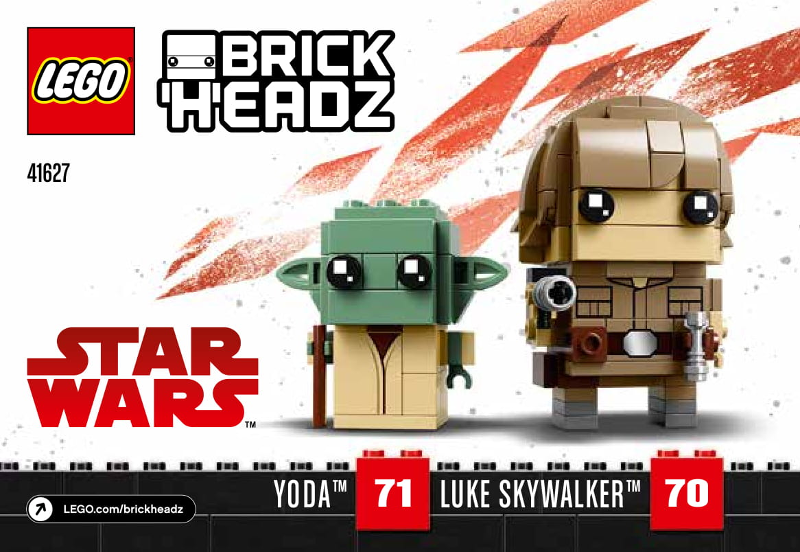 41627 Luke Skywalker & Yoda (Certified) LEGO BrickHeadz