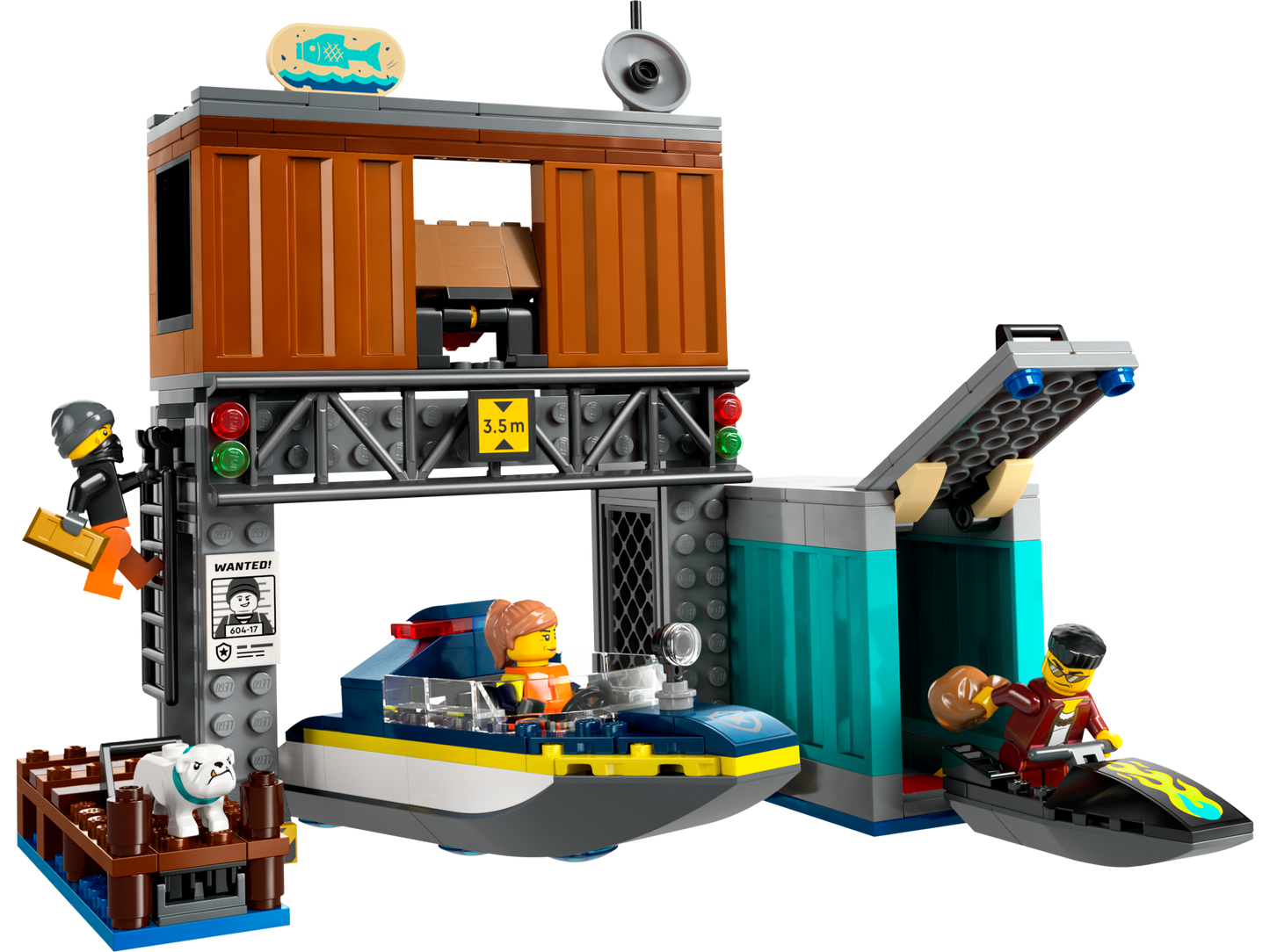 60417 Police Speedboat and Crooks' Hideout (Retired) LEGO City