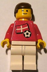 Soccer Player - Danish Player 4, Danish Flag Torso Sticker on Front, Black Number Sticker on Back (specify number in listing) (soc036s01)