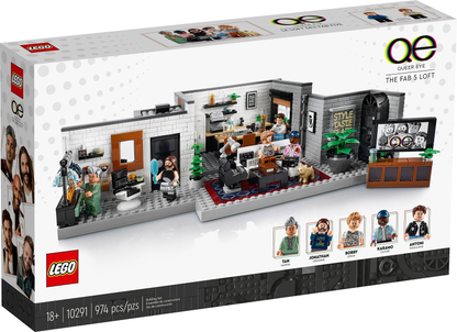 10291 Queer Eye - The Fab 5 Loft (Retired) LEGO Icons