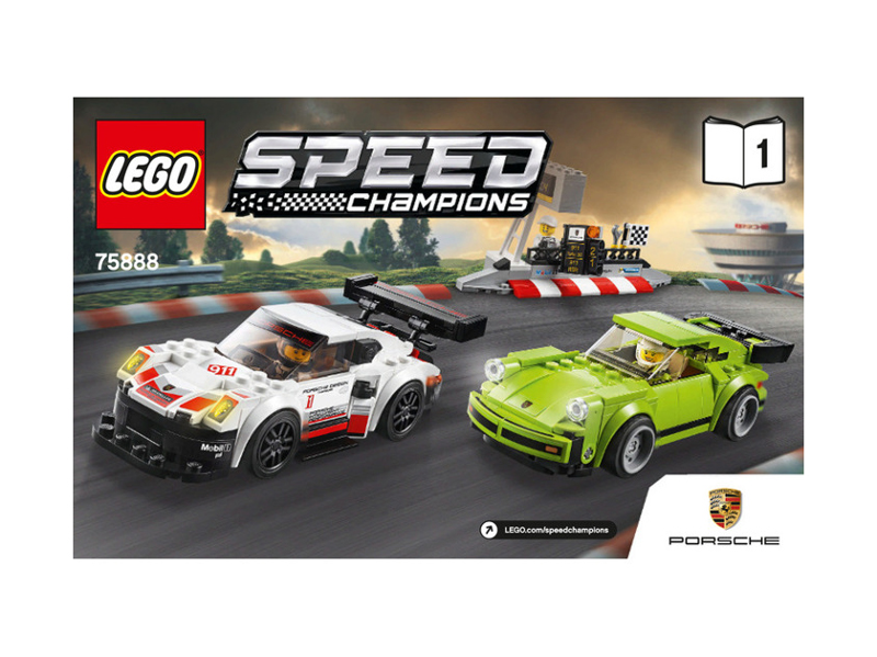 75888 Porsche 911 RSR and 911 Turbo 3.0 (Used) LEGO Speed Champions
