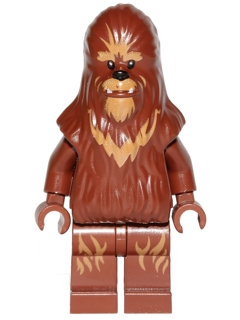 Wookiee - Reddish Brown with Dark Tan Fur, Printed Legs, Plain Arms (sw0713)