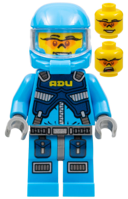 Alien Defense Unit Soldier 1 - Dark Bluish Gray Hips (ac001)