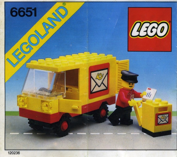 6651 Mail Truck (Used) LEGO Town