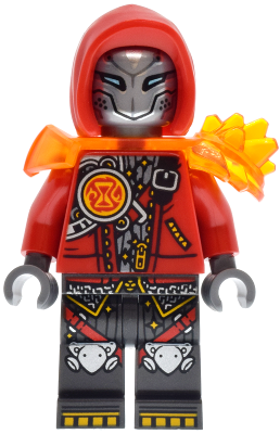 Cooper - Robot with Red Hood and Trans-Orange Armor (drm112)