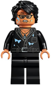 Dr. Ian Malcolm - Partially Open Shirt with Pocket and Water Stains (jw097)
