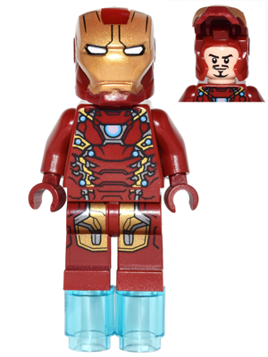 Iron Man - Mark 46 Armor, Small Helmet Visor, Foot Repulsors (sh0254)