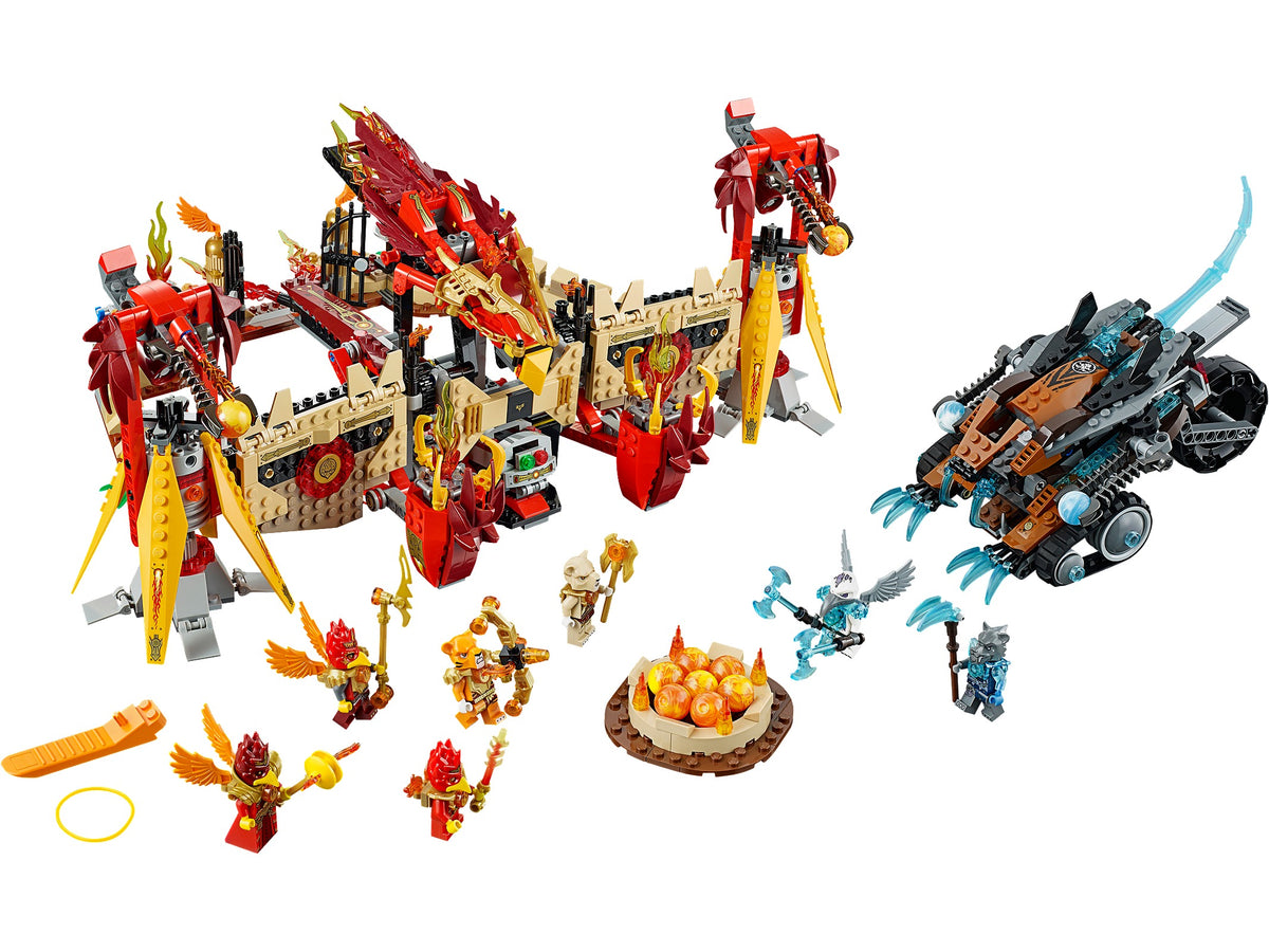 70146 Flying Phoenix Fire Temple (Used) LEGO Legends of Chima