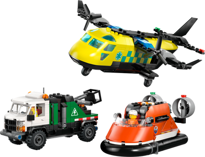60505 Airplane, Service Truck & Hovercraft Remix (Retired) LEGO City