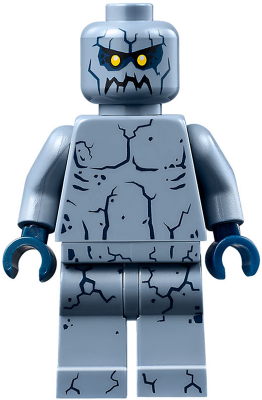 Stone Stomper - Small Dark Blue Cracks on Chest and Legs, Closed Mouth (nex096)