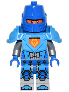 Royal Soldier / King's Guard - Blue Helmet with Eye Slit, Dark Azure Armor, Blue Hands (nex039)
