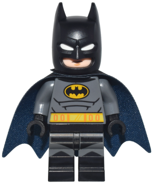 Batman - Dark Bluish Gray Suit, Dark Blue and Black Cape (sh0958)