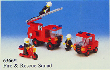 6366 Fire & Rescue Squad (Used) LEGO Town