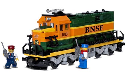 10133 Burlington Northern Santa Fe (BNSF) GP-38 Locomotive (Certified) LEGO Trains