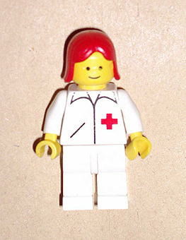 Doctor - Straight Line, White Legs, Red Female Hair (doc031)